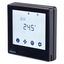 RDF800KN/VB - Flush mount touch KNX room thermostat for 2-/4-pipe FCU with on/off output and 2x universal input, fit for both round and square conduit boxes, black thumbnail 2