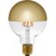 LED E27 Fila Globe Top Mirror G95x135 230V 470Lm 6.5W 925 AC Gold Dim thumbnail 1