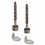 KIT FOR SEALING LIDS/FRONT OF PTC BOXES - N.2 SCREWS WITH HEAD WITH THROUGH HOLE thumbnail 2