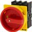 Main switch, P1, 32 A, flush mounting, 3 pole, Emergency switching off function, With red rotary handle and yellow locking ring thumbnail 5