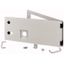 Opening metal front plate for drawer, NZM, closed IP55, H=225mm, grey thumbnail 1