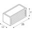 BOX-L E27 wall lamp, E27, max. 18W, square, white thumbnail 3