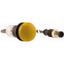 Indicator light, Flat, Cable (black) with M12A plug, 4 pole, 0.5 m, Lens yellow, LED white, 24 V AC/DC thumbnail 4