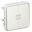 Switch Plexo IP 55 - illuminated 2-way - 10 AX - 250 V~  - modular - white thumbnail 2