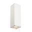 THEO UP/DOWN OUT wall lamp, GU10, max. 2x35W, square, white thumbnail 1