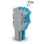 1-conductor female connector Push-in CAGE CLAMP® 4 mm² blue/gray thumbnail 2