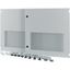 Section wide door, ventilated, HxW=700x1350mm, IP31, grey thumbnail 3