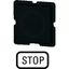 Button plate, black, STOP thumbnail 2