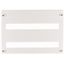 Front plate 45mm-Device cutout for 33 Module units per row, 2 rows, white thumbnail 1