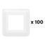 Set of 100 Mosaic finishing plates for 2 white modules thumbnail 2