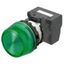 M22N Indicator, Plastic projected, Green, Green, 24 V, push-in termina thumbnail 2