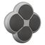 Position pushbutton, RMQ-Titan, Actuators non-flush, momentary, 4-fold, opposing pushbuttons not mechanically interlocked, Bezel: titanium thumbnail 5