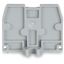 End plate with fixing flange M4 2.5 mm thick gray thumbnail 2