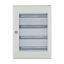 Complete surface-mounted flat distribution board with window, white, 24 SU per row, 4 rows, type C thumbnail 6