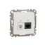 DATA CAT 6 UTP + Telephone outlet, Sedna Design & Elements, White thumbnail 3