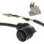 1S series servo motor power cable, 1.5 m, with brake, 400 V: 400 W to thumbnail 2