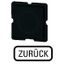 Button plate for push-button, Inscription: ZURÜCK, 25 x 25 thumbnail 1