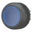 Illuminated pushbutton actuator, RMQ-Titan, Flush, maintained, Blue, Blank, Bezel: black thumbnail 2