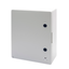 WATERTIGHT BOARD WITH BLANK DOOR FITTED WITH LOCK -  GWPLAST 120 - 316X396X160 - IP55 - GREY RAL 7035 thumbnail 2