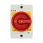 Main switch, T0, 20 A, surface mounting, 2 contact unit(s), 4 pole, Emergency switching off function, With red rotary handle and yellow locking ring thumbnail 42
