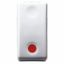 PUSH-BUTTON 1P 250V ac - NO 10A - AUXILIARES CONTACT NC - STOP - SYMBOL RED - 1 MODULE - SYSTEM WHITE thumbnail 2
