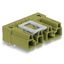 Plug for PCBs angled 4-pole light green thumbnail 1