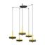 WHIZZ SATIN GOLD/BLACK PENDANT LAMP E27 60W 5L thumbnail 2