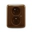 5583A-C02357 H Double socket outlet with earthing pins, shuttered, with turned upper cavity, with surge protection thumbnail 66