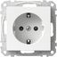 Exxact single socket-outlet earthed screwless white thumbnail 2