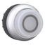 Illuminated pushbutton actuator, RMQ-Titan, Extended, momentary, White, inscribed 0, Bezel: titanium thumbnail 8