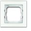 1721-280 Cover Frame Busch-axcent® white glass thumbnail 1