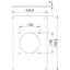 VHF-P3 Cover plate 1x CEE 160x105mm thumbnail 2