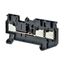 Multi conductor feed-through DIN rail terminal block with 3 push-in pl thumbnail 3