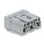 Plug for PCBs angled 3-pole gray thumbnail 1