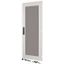 Section wide door, glass window, HxW=1625x592mm, IP55, grey thumbnail 1