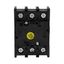On-Off switch, P1, 25 A, flush mounting, 3 pole, with black thumb grip and front plate thumbnail 10