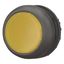 Illuminated pushbutton actuator, RMQ-Titan, Flush, momentary, yellow, Blank, Bezel: black thumbnail 2