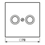 Centre plate f. TV/FM socket LS990TV thumbnail 3