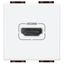HDMI socket LivingLight 2 modules white thumbnail 1