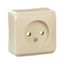 PRIMA - single socket outlet without earth - 16A, beige thumbnail 2