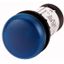 Indicator light, Flat, Screw connection, Lens Blue, LED Blue, 120 V AC thumbnail 1