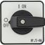 On-Off switch, P1, 32 A, flush mounting, 3 pole, with black thumb grip and front plate thumbnail 4