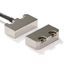 Non-contact door switch, reed, small stainless steel, 2NC+1NO, 5m cabl thumbnail 2