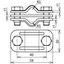 UNI disconnecting clamp Cu with intermediate plate f. 2 x Rd 8-10mm thumbnail 2