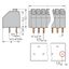 PCB terminal block push-button 1.5 mm² orange thumbnail 4