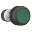 Illuminated pushbutton actuator, Flat, momentary, 1 N/O, Screw connection, LED green, green, Blank, 230 V AC, Bezel: black thumbnail 7