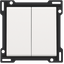 Finishing set for two-circuit switch, two-way switch + N.O. push butto thumbnail 1