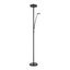 Teo Dimmable LED Floor Lamp 18.5W and Reading Light 4.5W Matt Black thumbnail 2