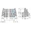 2-conductor female connector Push-in CAGE CLAMP® 2.5 mm² gray thumbnail 2