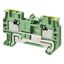 Ground DIN rail terminal block with push-in plus connection for mounti thumbnail 2